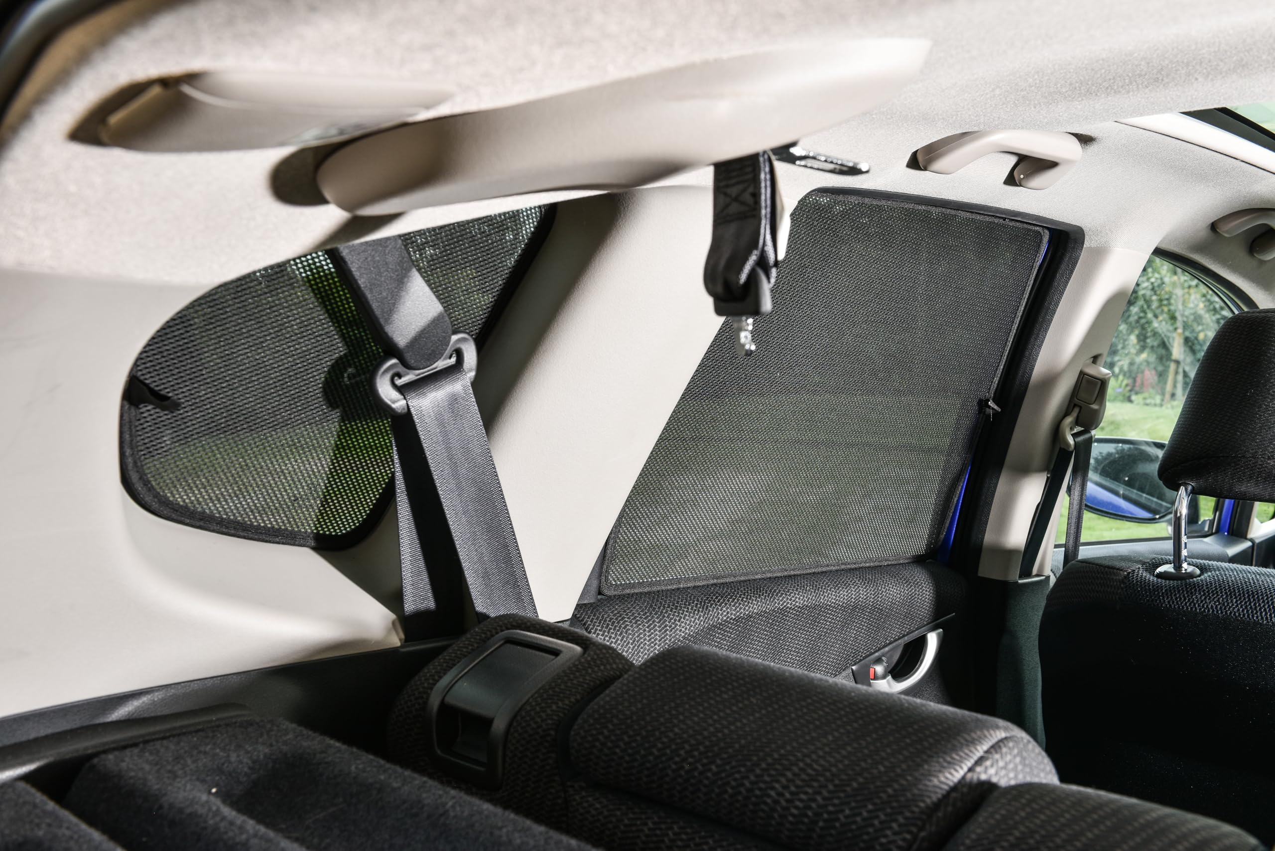 Set de Car Shades Compatible avec Honda Jazz 2008-2015 (6-pièces) Pare-Soleil sur Mesure pour Voiture