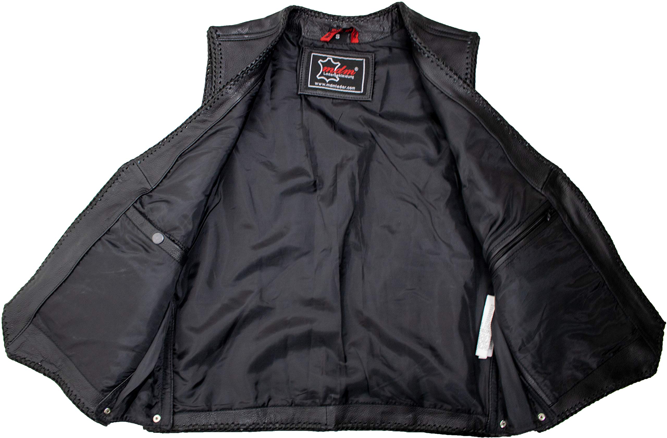 MDM Gilet in pelle senza chiusure