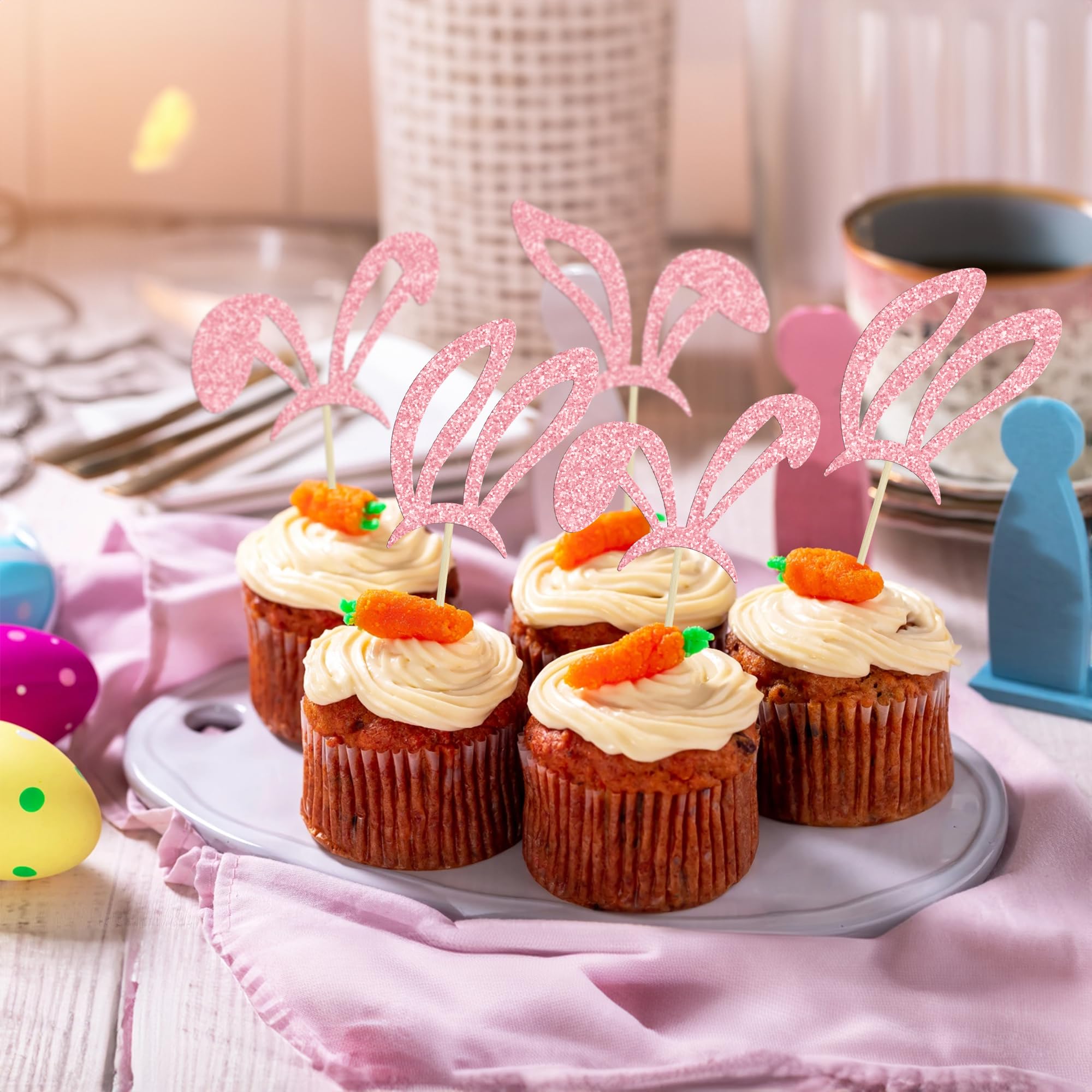 Décoration Gâteau Paques, Deco Gateau Paques 24 Pièces