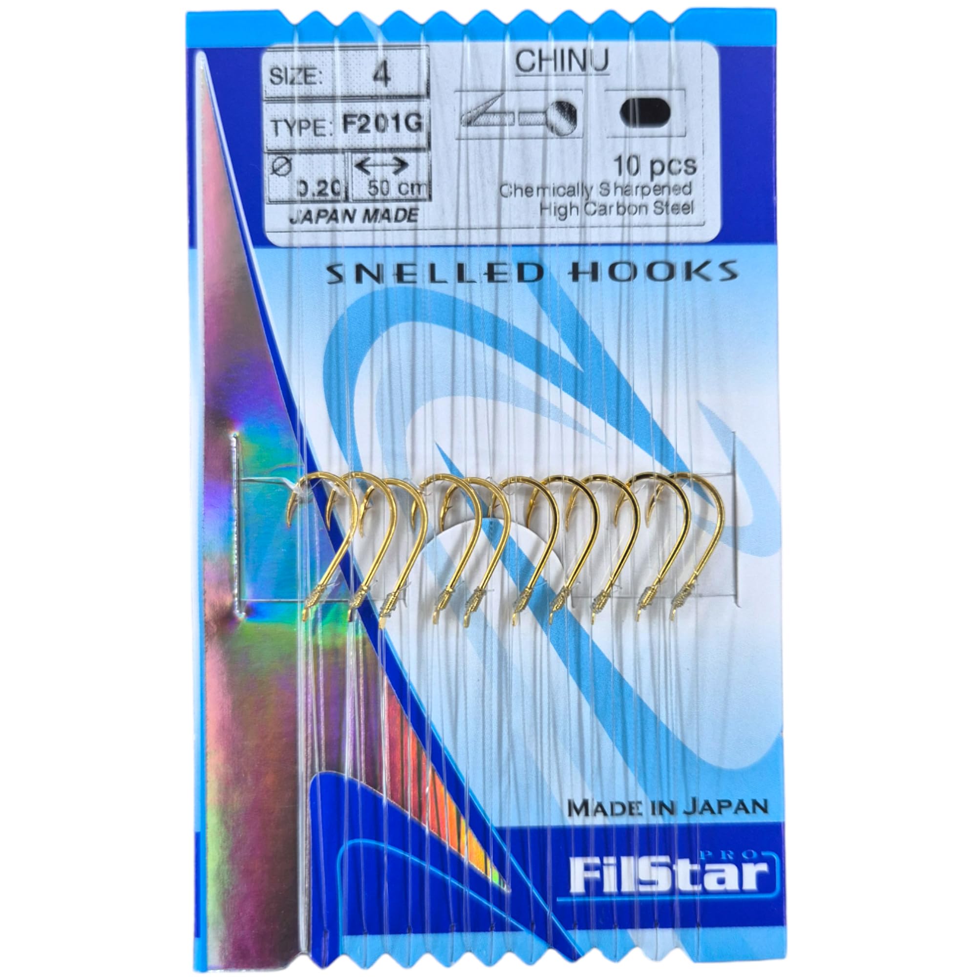50 pezzi Ami Alti 5 misure da pesca Misto con Scatola di Immagazzinaggio per 2/4/6/8/10 set di