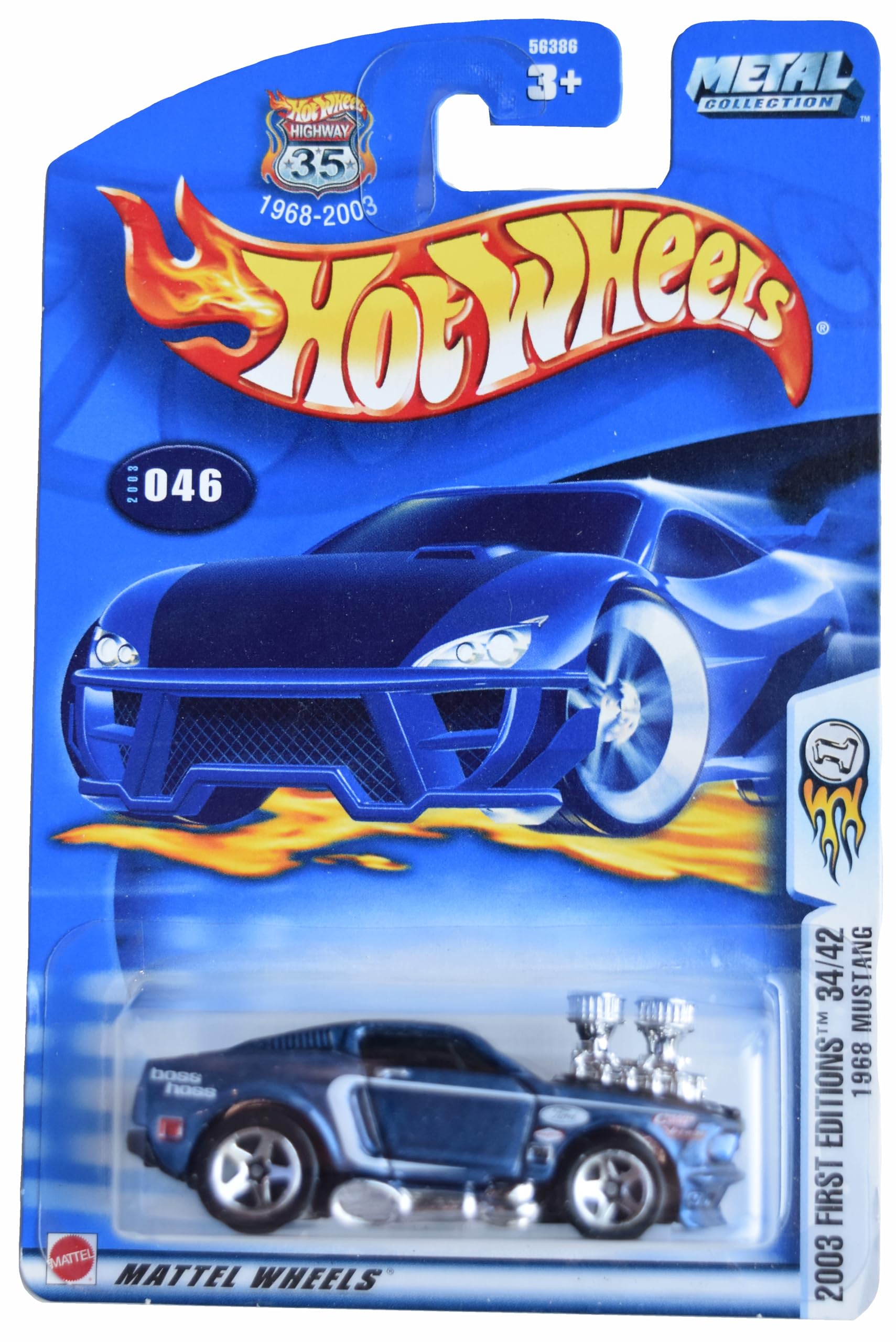 Amazon.com: Hot Wheels 1968 Ford Mustang, 2003 First Editions 34