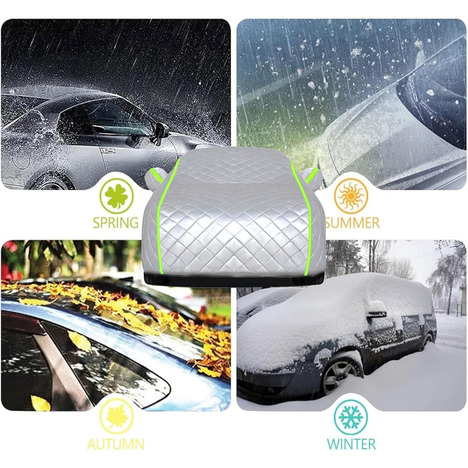 Funda Coche Antigranizo para BMW iX3 2021-2026, Funda para Coche Exterior de Material Extra Grueso, Protección Total contra Granizo, Nieve, Heladas y Arañazos PI7