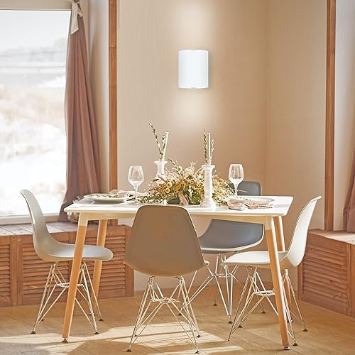 Miniatura 4 de EGLO 84028A Grafik 1 moderno aplique de pared para interiores, regulable, lámpara de espejo LED para pasillo, baño, chimenea, 7 pulgadas,