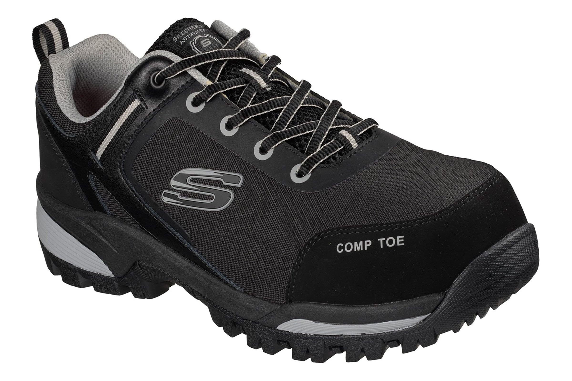 Skechers Męskie buty robocze GATLON - STRIGAX H 200188EC BKGY czarne/szare