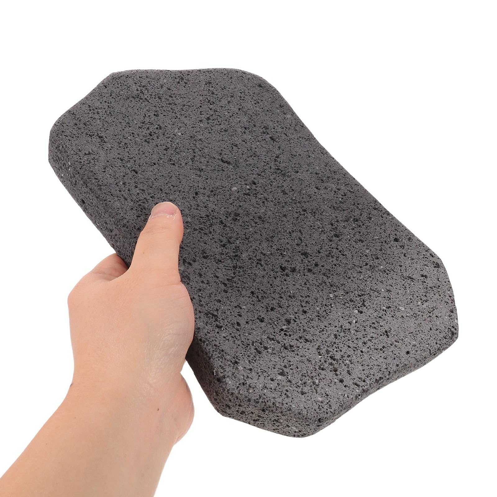 Placa de Piedra de Lava para Asar, Negra, Forma Natural | Distribución Uniforme del Calor, Resistente a Altas Temperaturas, para Pescado y Carne en Casa Aire Libre