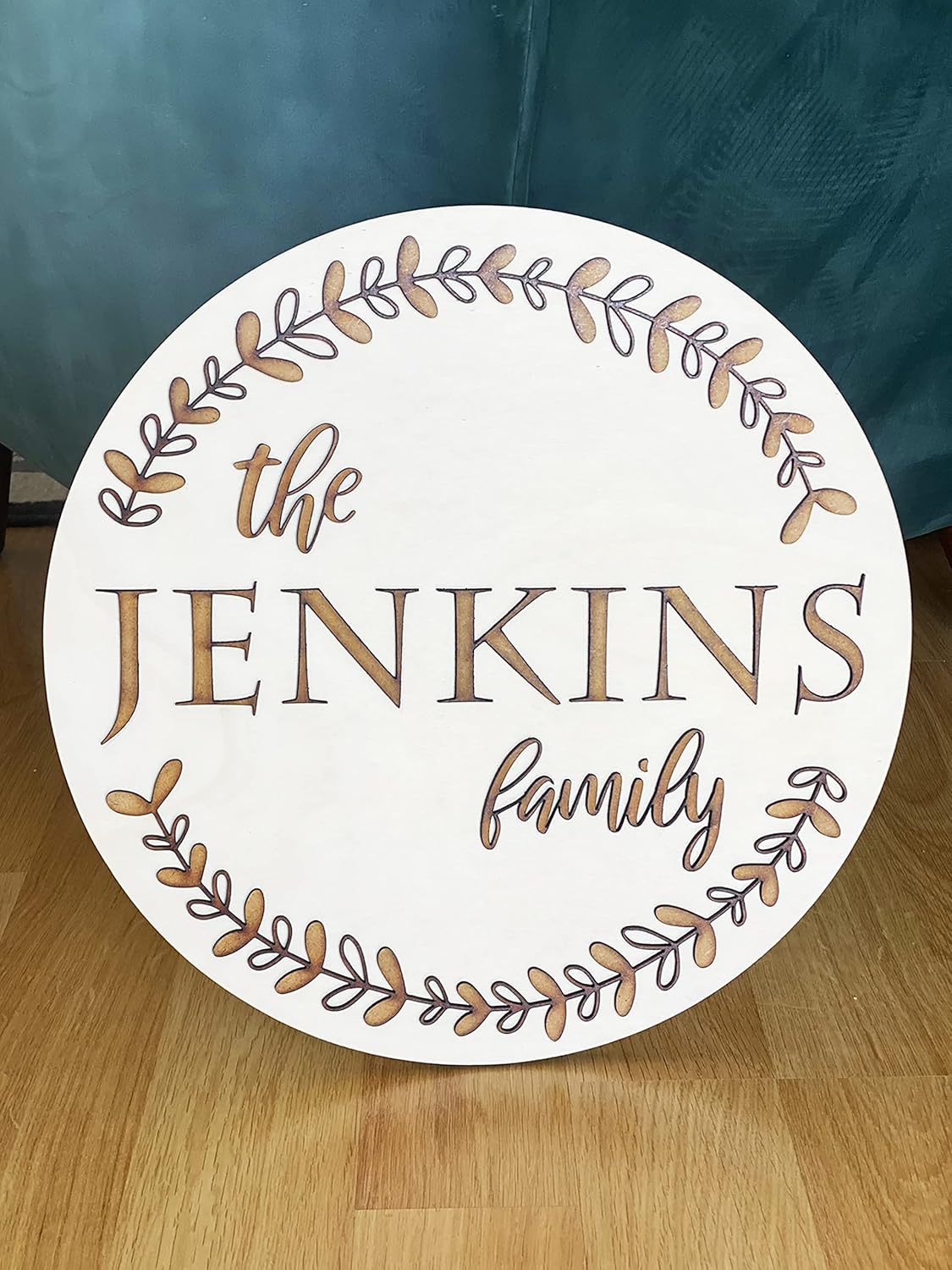 Personalized Family Name Sign Custom Wooden Plaque Last Name Unique Wedding Gifts
