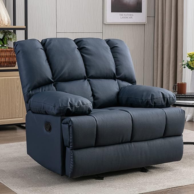 Dreamsir Oversized Glider Recliner Chair, Manual Rocker