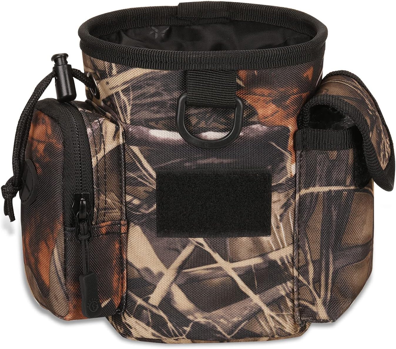 camgo Pet Treat Bag with Drawstring Closure - Dog Walking Training Pouch with 2 Side Accessory Pocket & Hanging Waist Bands