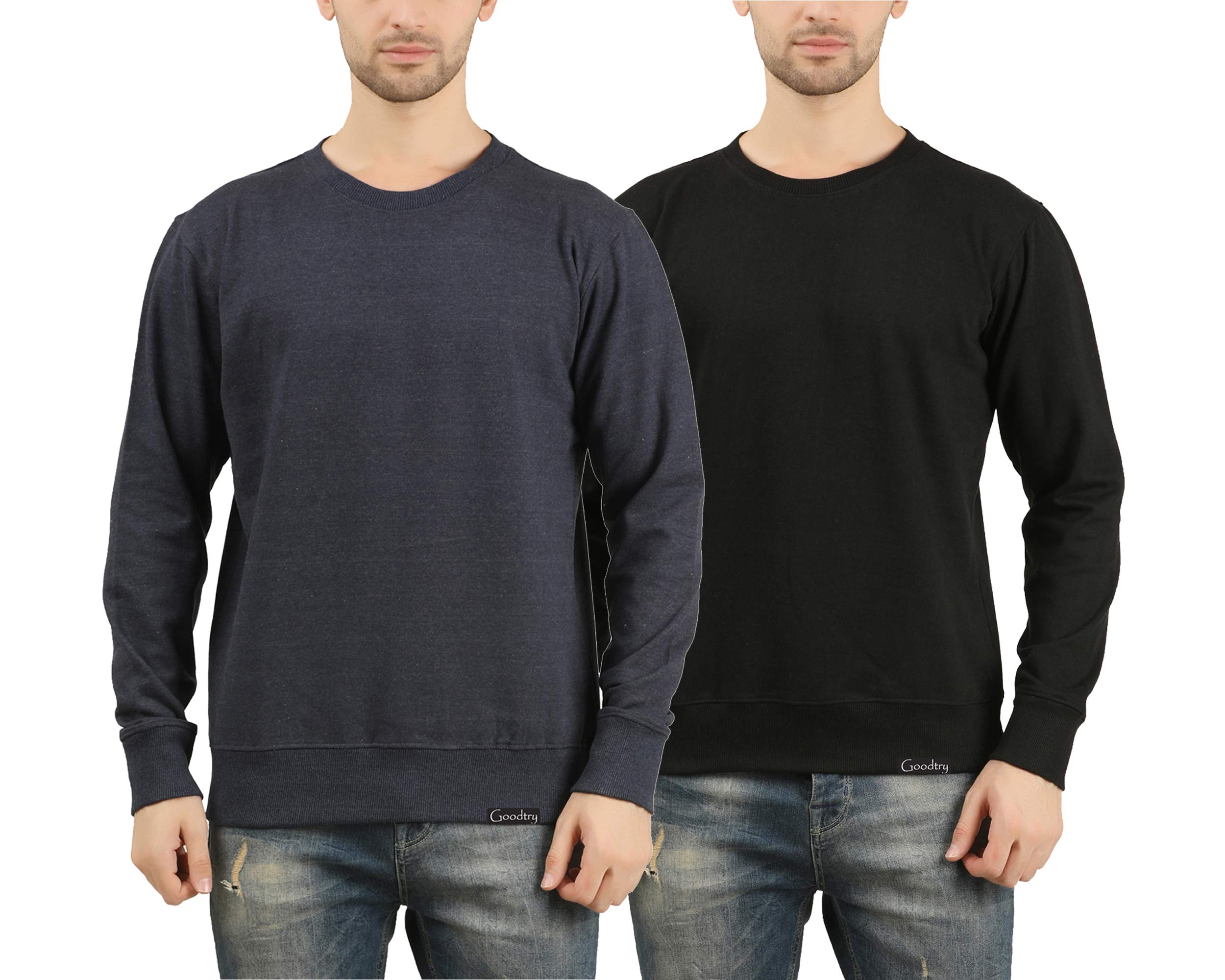 Goodtry GMen's Cotton Sweatshirt Pack of 2