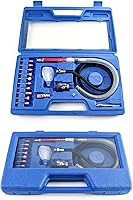 Vista 1 de QWORK Air Micro Grinder, 2 juegos de mini lápiz de 1/8 pulgadas, herramienta de corte neumática para lápiz, 65000 RPM velocidad libre