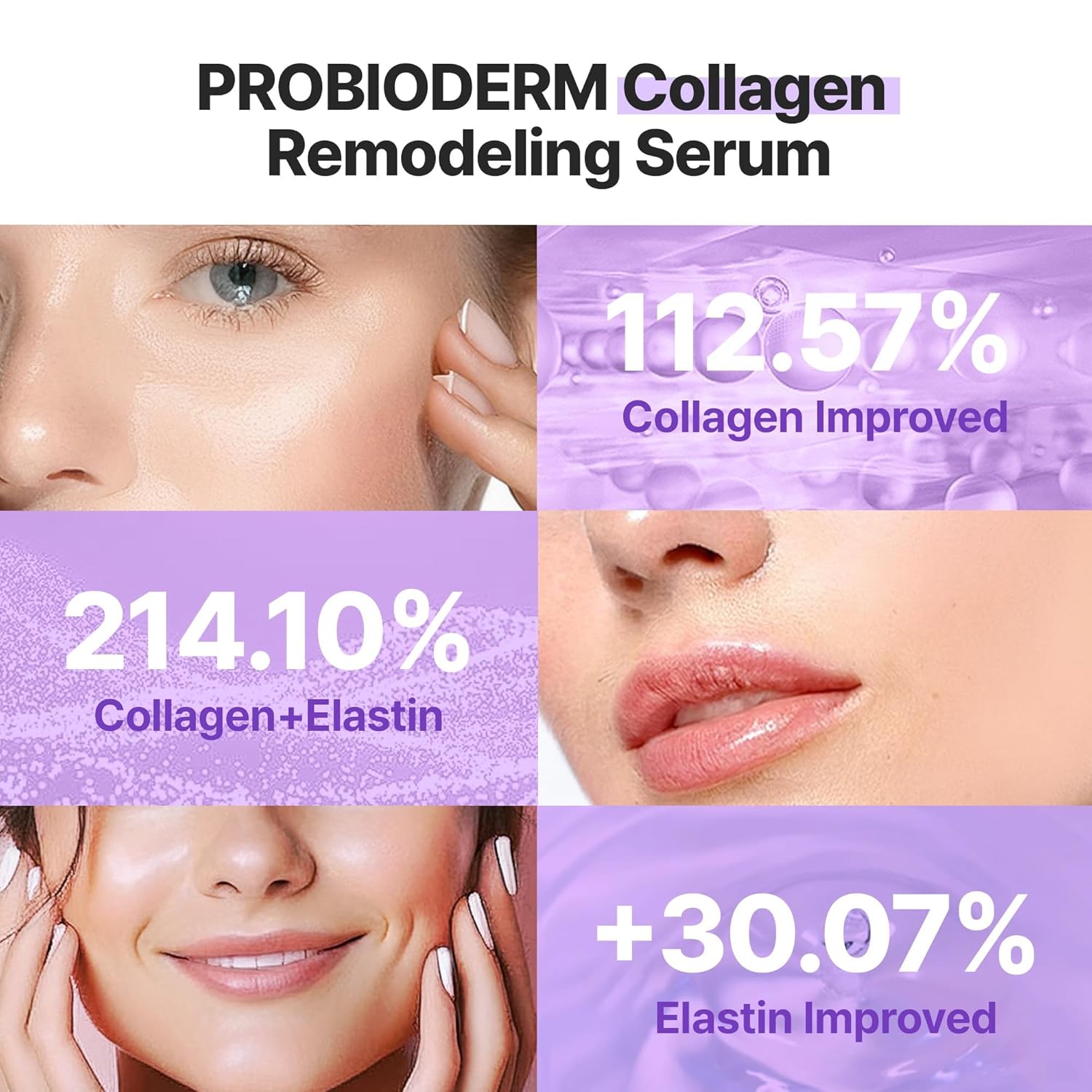 BIOHEAL BOH Probioderm™ Collagen Remodeling Serum 1.01 fl oz (30 ml) | Skin Firming Serum with Collagen & 12 Peptides for Pore Tightening & Smoothing | Hydrating & Lifting for Daily Skincare - Image 3