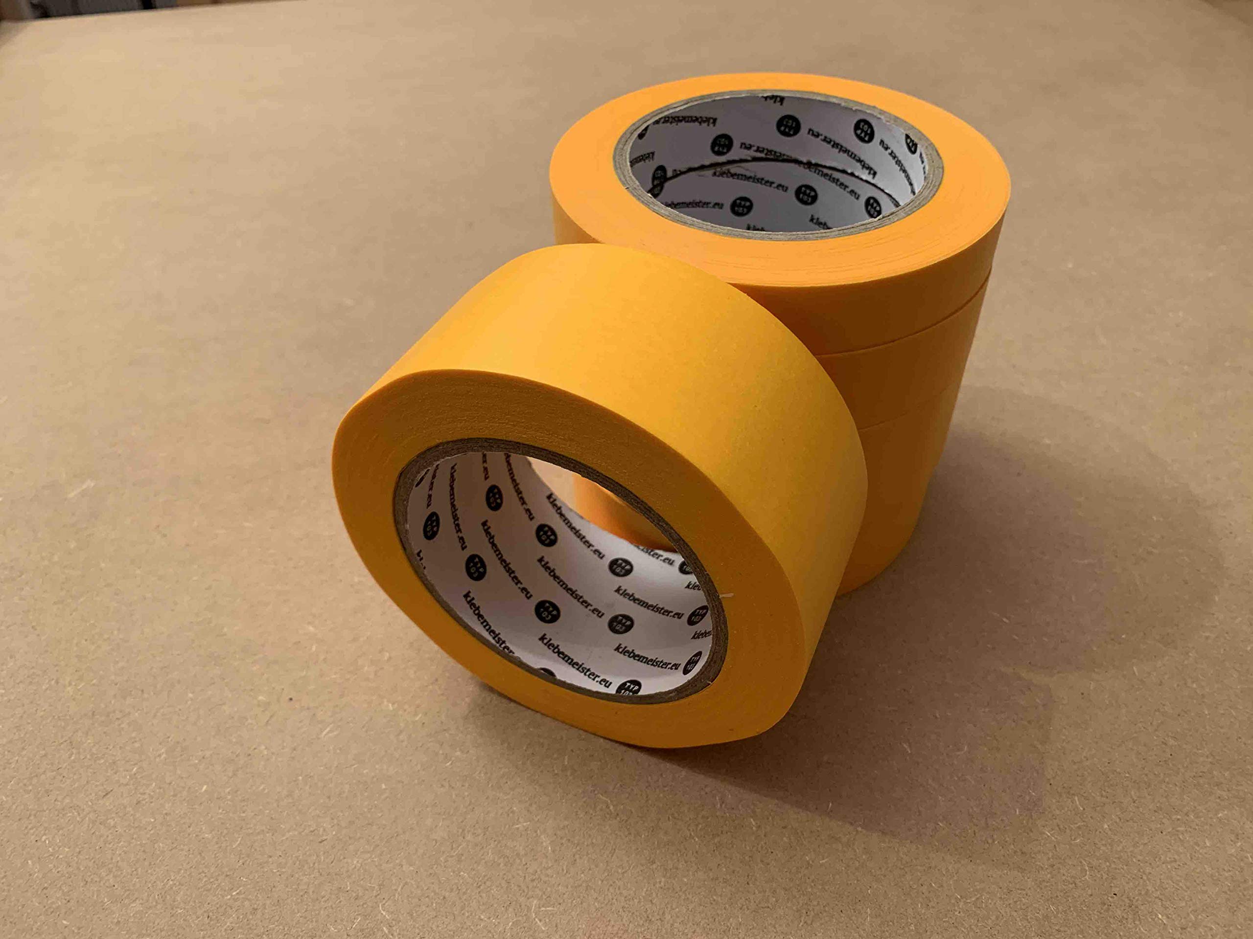 6x Ruban de masquage pour peinture à faible adhérence | 50 mm x 50 m | klebemeister.eu
