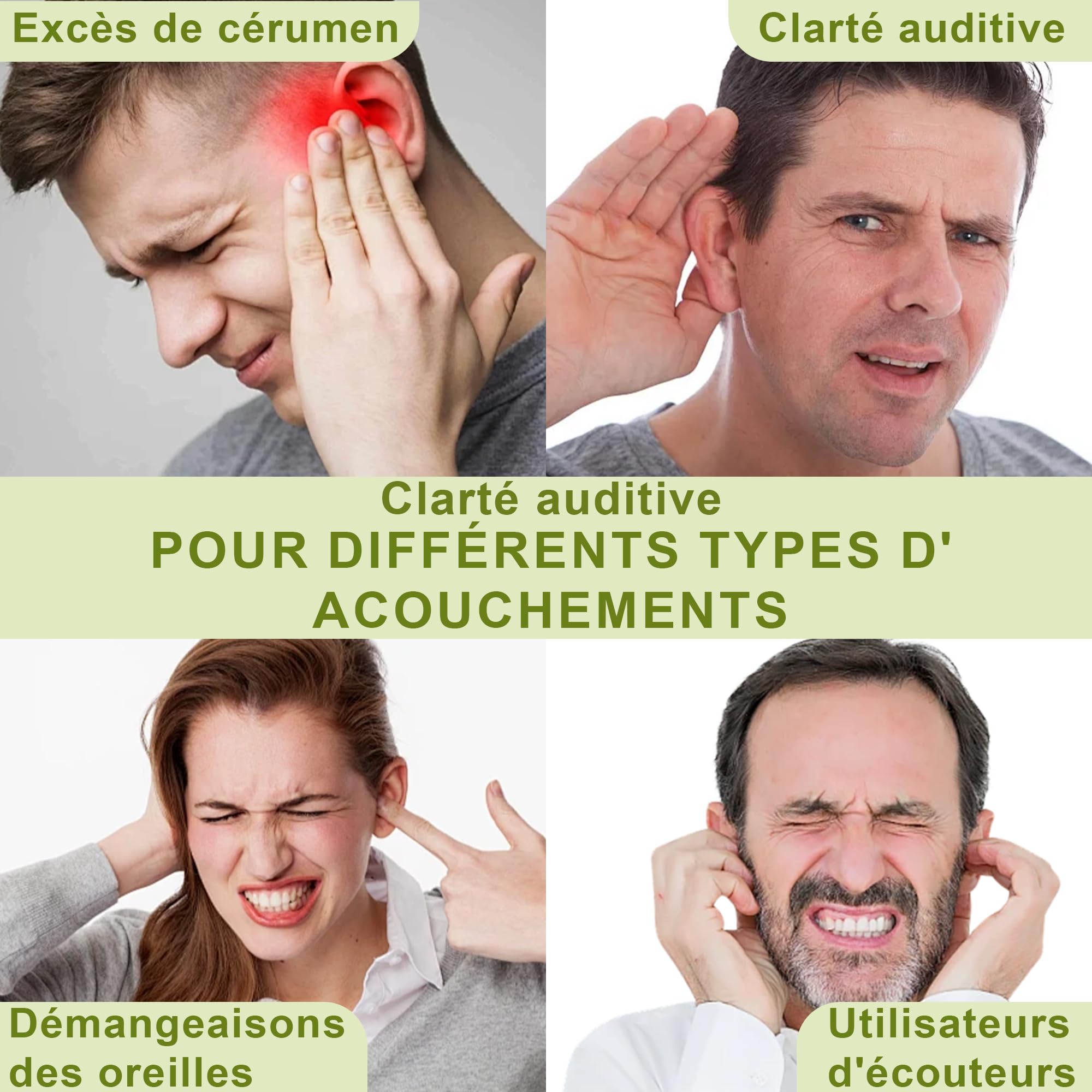 Gouttes pour acouphènes (60 ml) - gouttes auriculaires pour réduire le bruit, apaiser les oreilles bouchées et favoriser une audition claire I soulagement acouphènes, formule douce