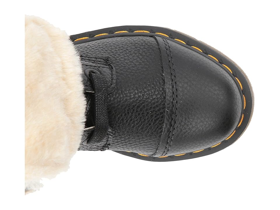 

Dr. Martens Aimilita FL 9-Eye Toe Cap Boot (Black Aunt Sally) Women's Boots