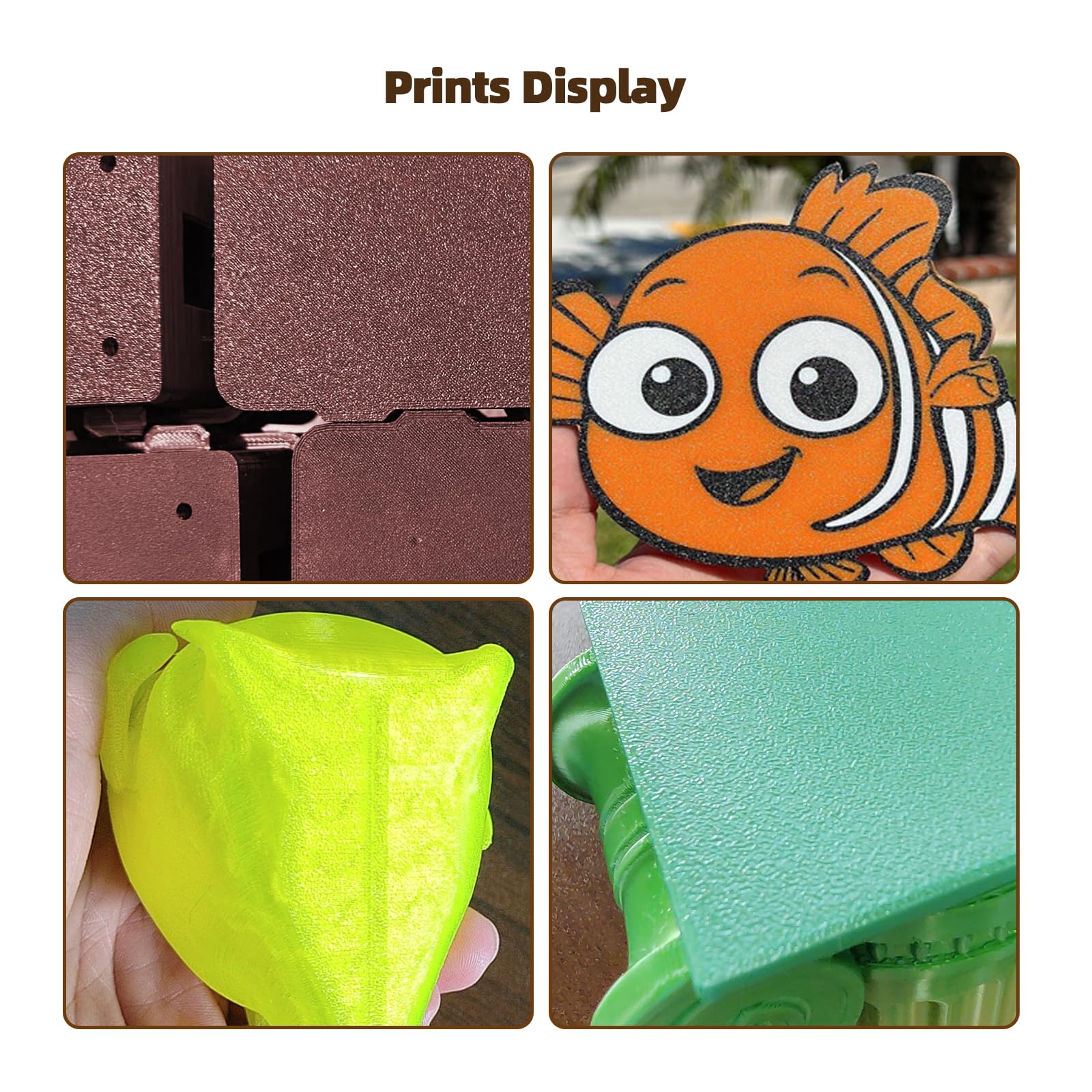 IdeaFormer Flexibles, doppelseitiges PEI-Federstahlblech, abnehmbares Blech, strukturierte Oberfläche mit magnetischer Basis für 3D-Drucker-Heizbett (235 x 235)