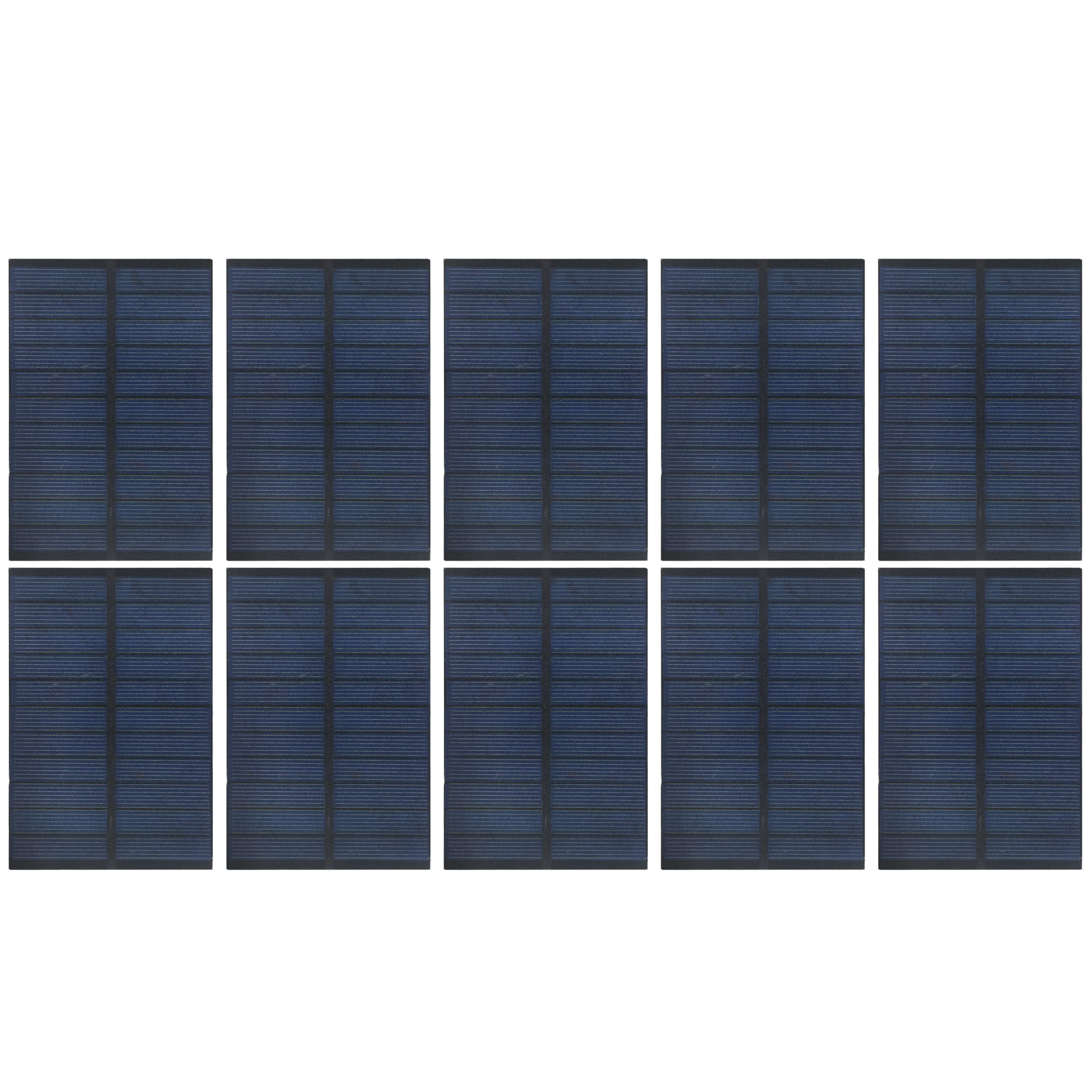 Electronic Spices 120.3mm x80.3mm 6V 200mAh Rectangle Shaped Polycrystalline Mini Epoxy Solar Panels (Pack of 10)-image-49
