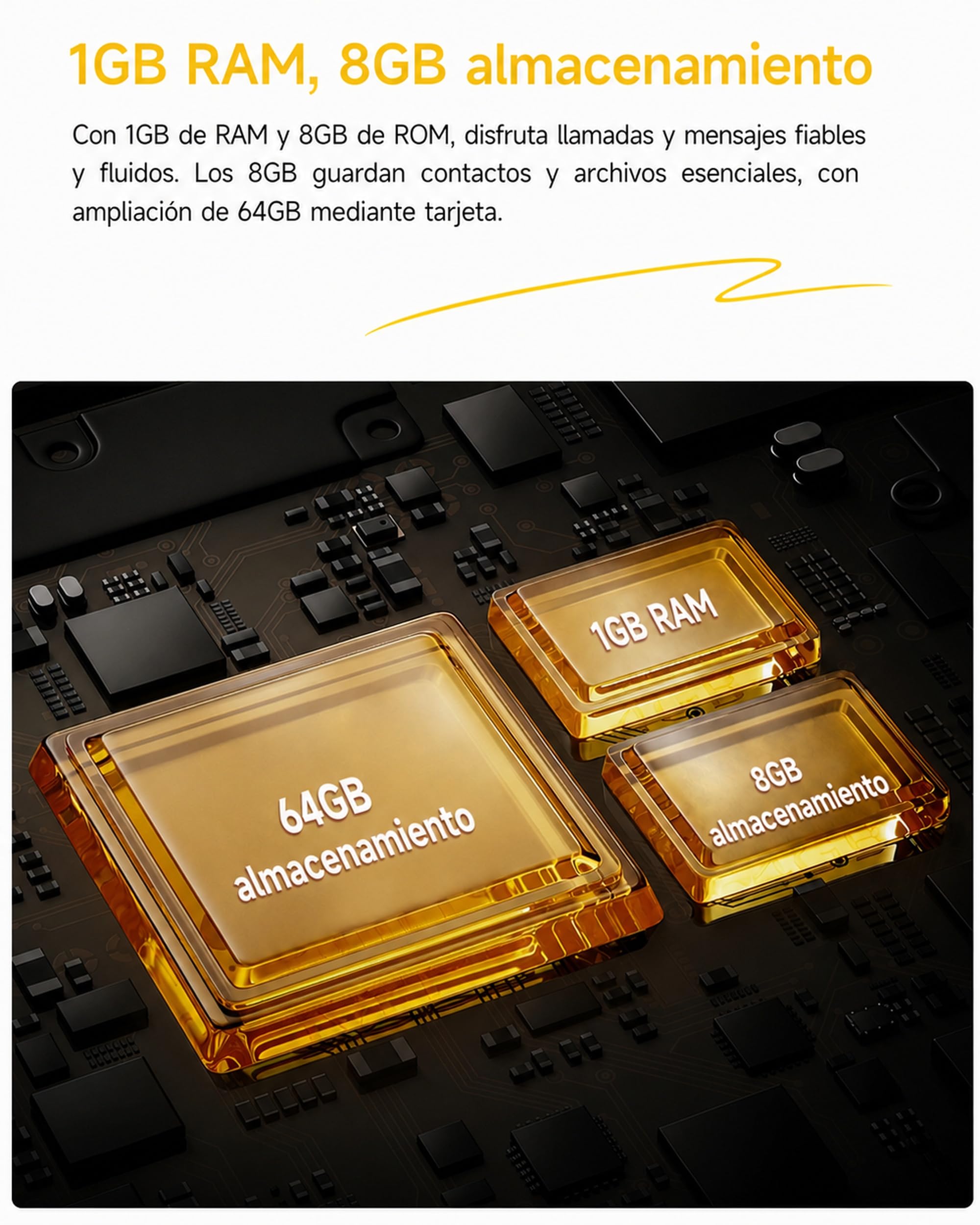 Mini 5 Teléfono Resistente IP68/IP69K, Outdoor con Pantalla Táctil y Teclado, Android 11 con Whatsapp, Batería 2500mAh, 4G Dual SIM, 1GB+8GB, Ampliable hasta 64GB, MIL-STD-810H