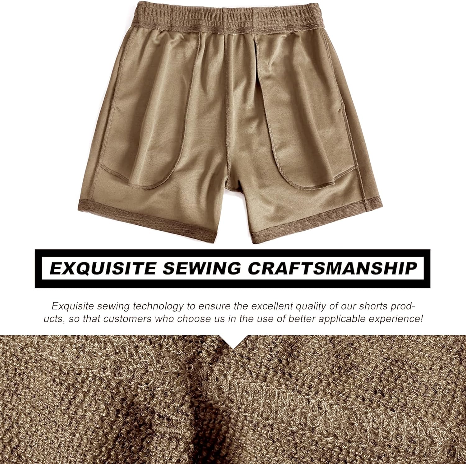 AIMPACT Mens Athletic Sweat Shorts 5 Inch Elastic Waist Casual Pajama Short with Pocket Gym Workout Short Shorts for Men - Image 3