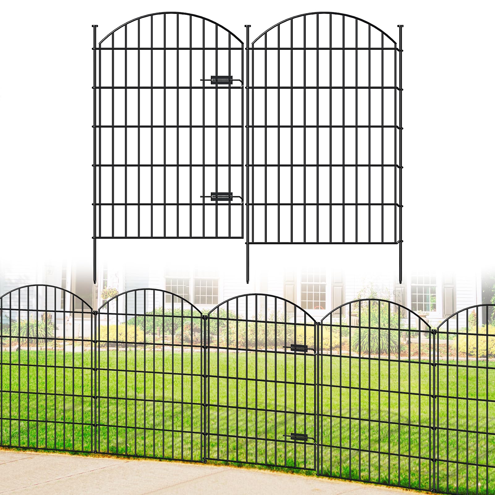 FOREHOGAR 42 Inch Metal Fence
