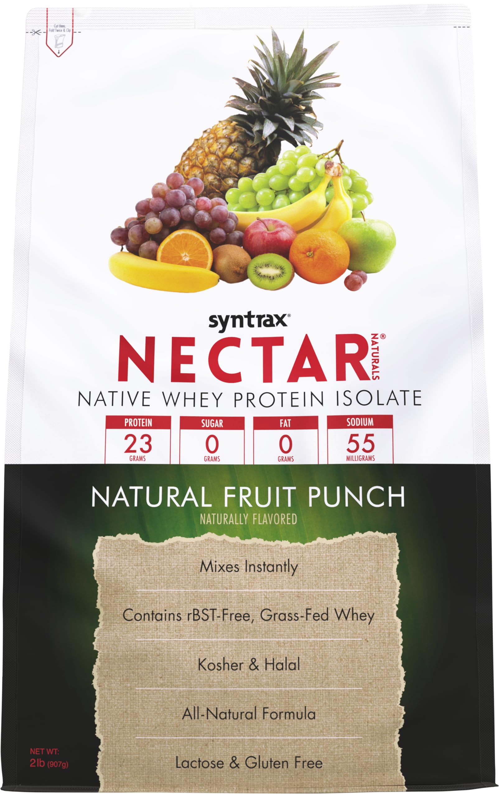 Syntrax Whey Protein Isolate Natural Fruit Punch 908 g