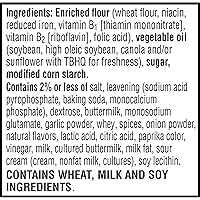 Vista 3 de Club Minis Crackers, aperitivos para el almuerzo, galletas saladas, Hidden Valley Ranch, caja de 11 onzas (1 caja)