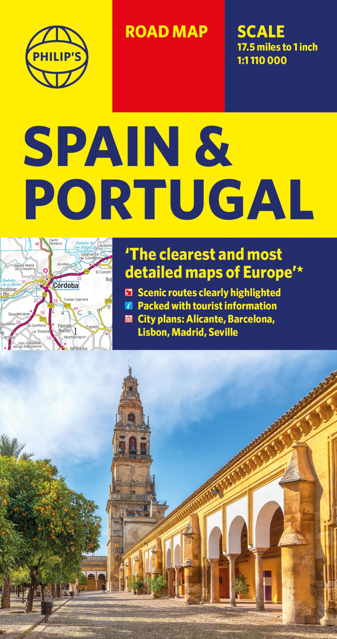 Philip's Spain and Portugal Road Map : with scenic routes, tourist information and city plans