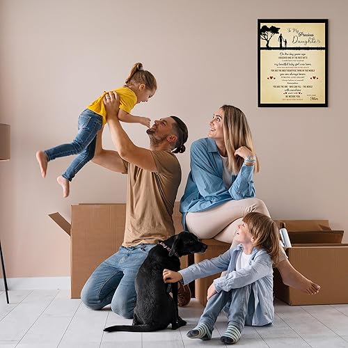 Miniatura 3 de Mom's Love to Daughter - Inspirational Family Wall Art, Mom & Daughter Silhouette Wall Print, Ideal Wall Decor For Girls Rooms Decor, Bedroom Decor,