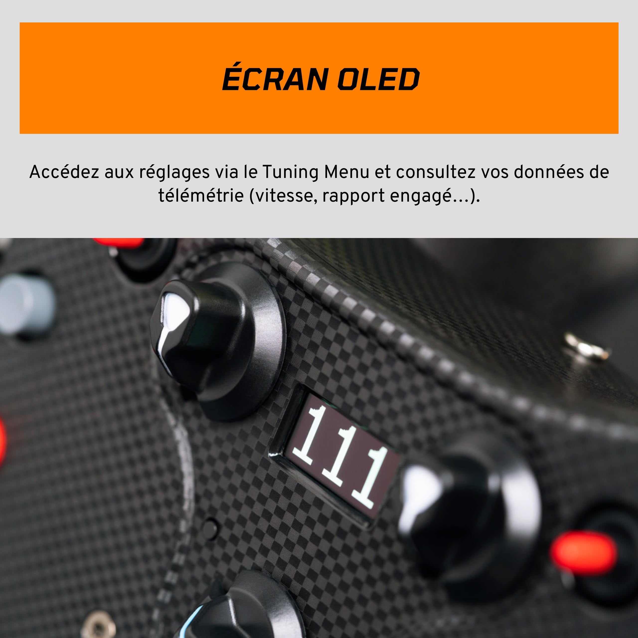 FANATEC CSL Elite Volant de Course McLaren GT3 v2 Xbox Sim sous Licence Officielle – Palettes Analogiques, Palettes Magnétiques, Commutateurs Polyvalentes, pour PC, Xbox Series X|S, Xbox One
