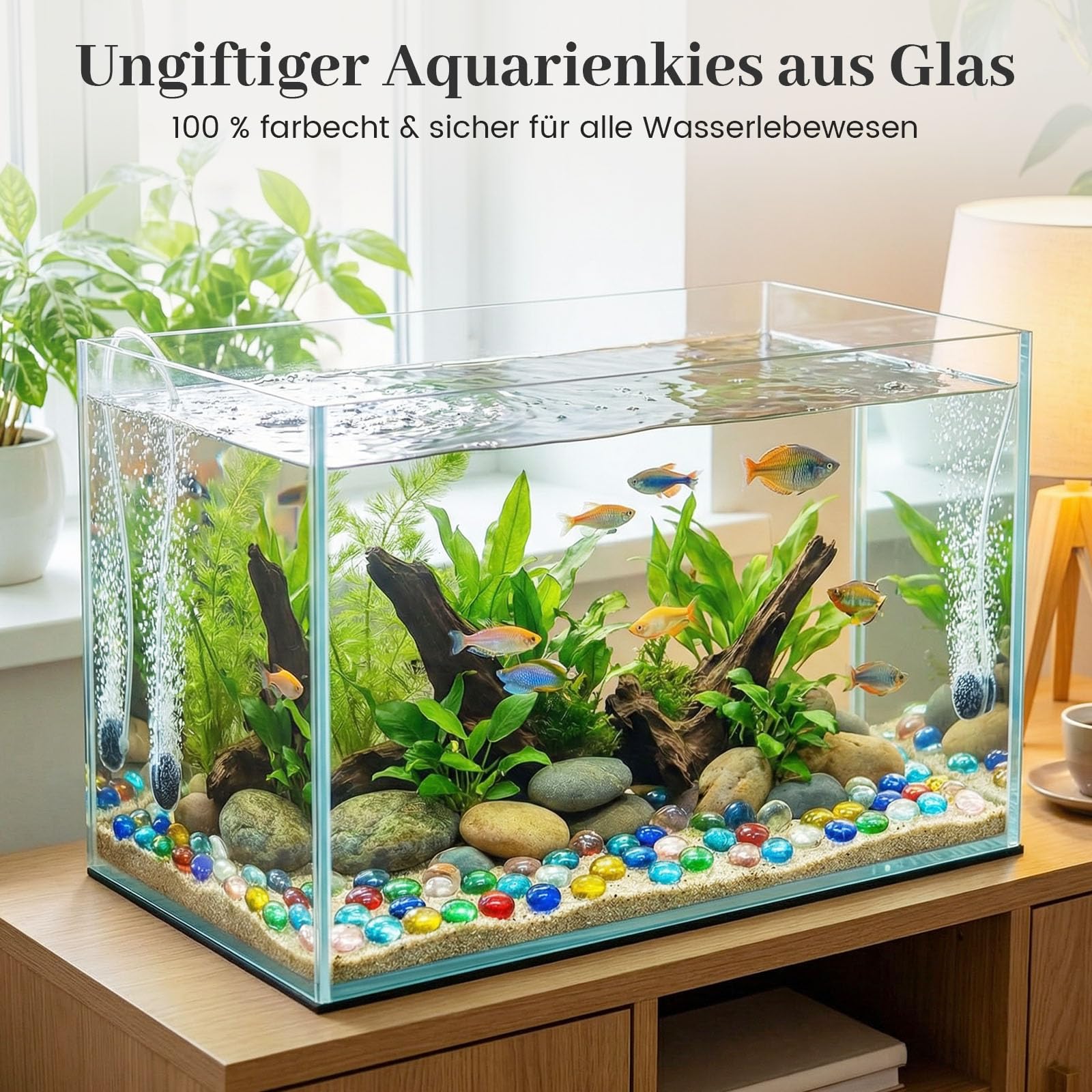 HETYYAEKQ 1000 gram glazen dreuzelstenen, kleurrijke glazen