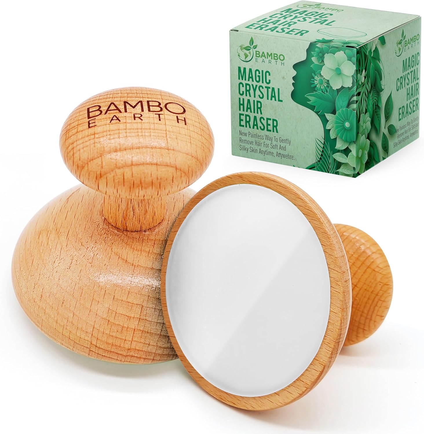 Magic Crystal Hair Remover – Reusable Nano Glass Hair Eraser Stone Tool For Body And Face | Painless Hair Removal Exfoliation Epilator Device For Women & Men Silky Smooth Skin (Sustainable) Magic Crystal Hair Remover – Reusable Nano Glass Hair Eraser Stone Tool For Body And Face | Painless Hair Removal Exfoliation Epilator Device For Women & Men Silky Smooth Skin (Sustainable)