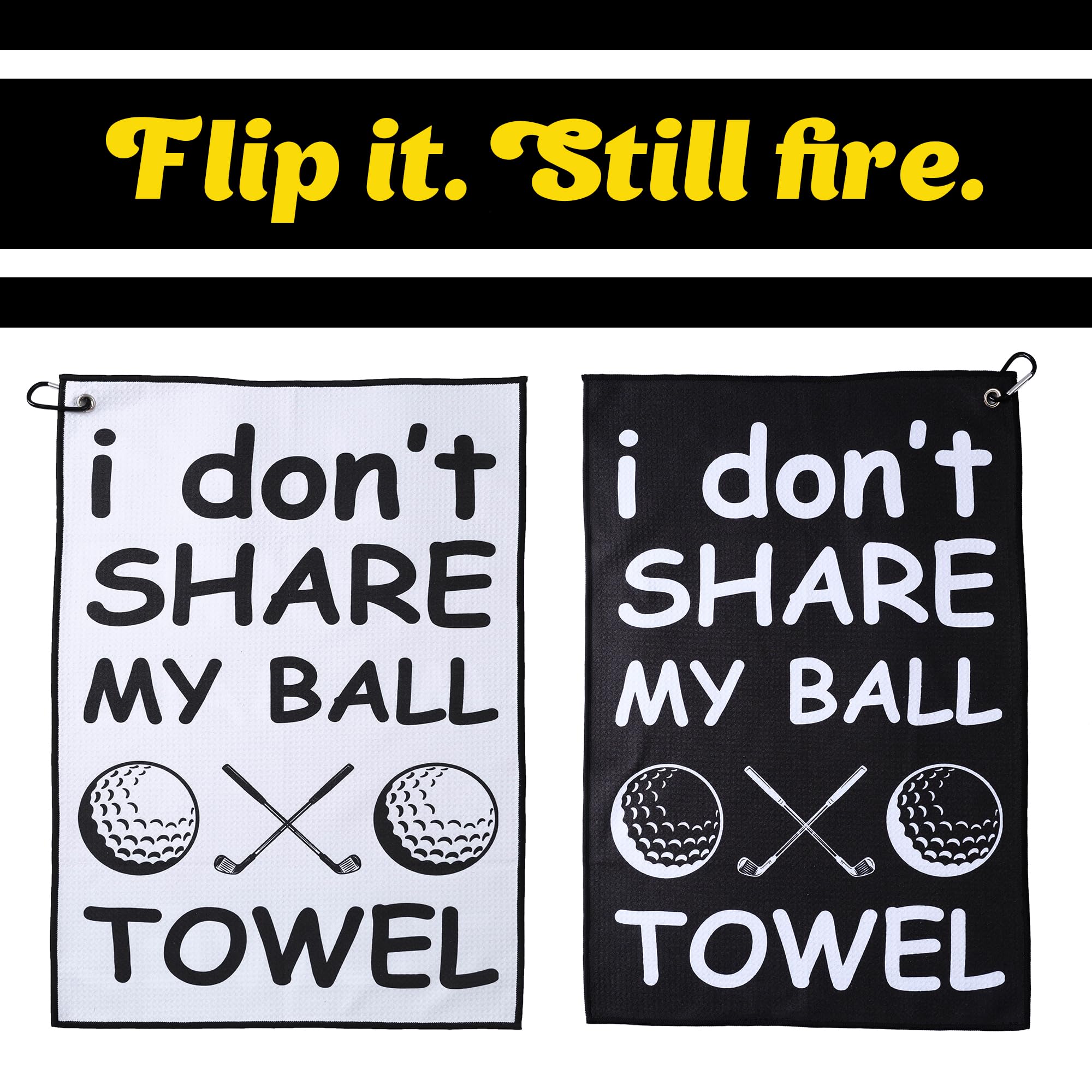 ZEETY Funny Golf Towel – Humorous Golf Towel for Golf Bags, Perfect Golf Gifts & Accessories for Men and Women Golfers