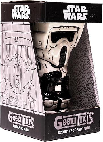Miniatura 6 de Geeki Tikis Star Wars Scout Trooper - Taza de cerámica | Vaso de cóctel para fiesta de cerveza para licor, bebidas | Capacidad para 16 onzas