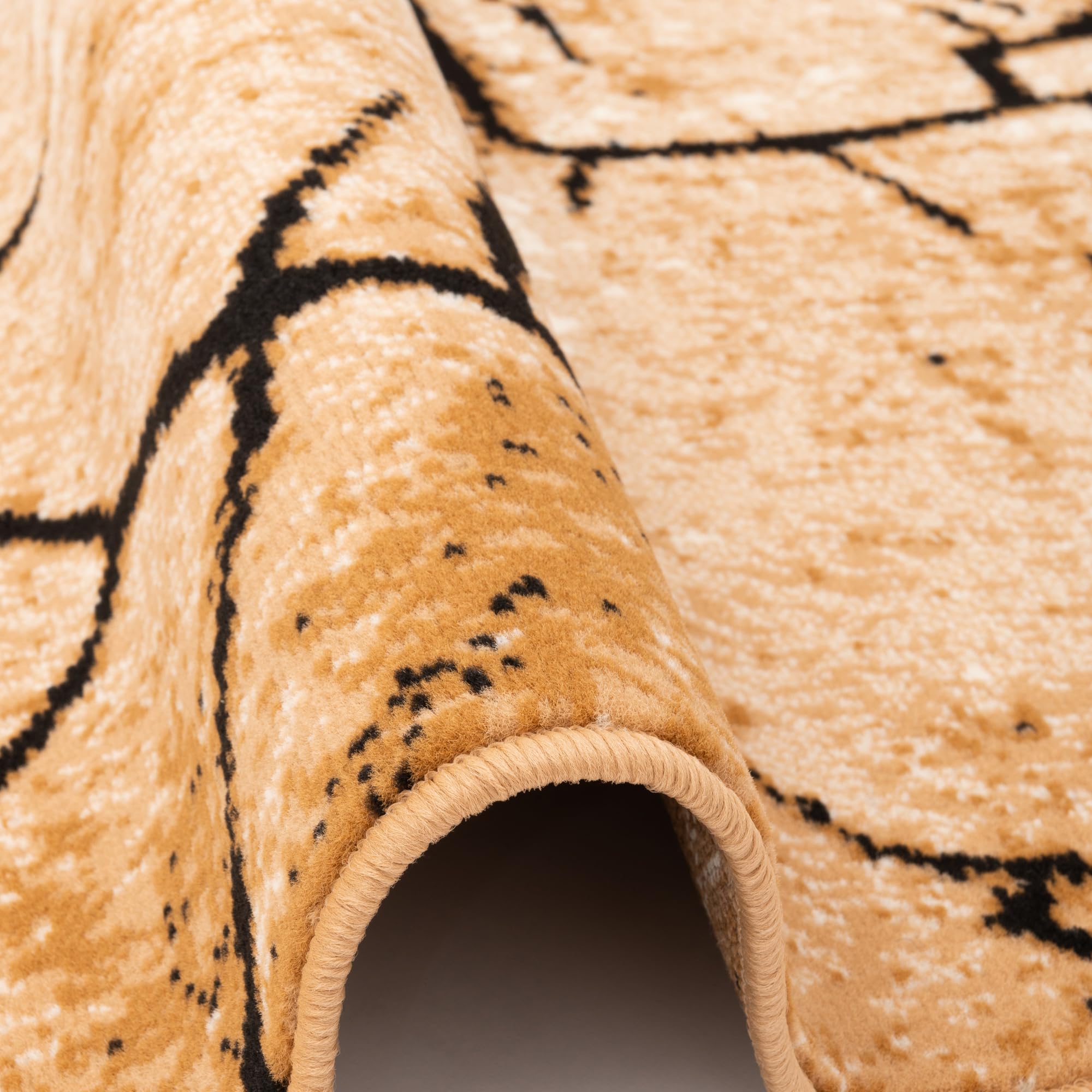 Pergamon Samba - Tapis de Designer Moderne - Nature Marron Beige - 5 Tailles