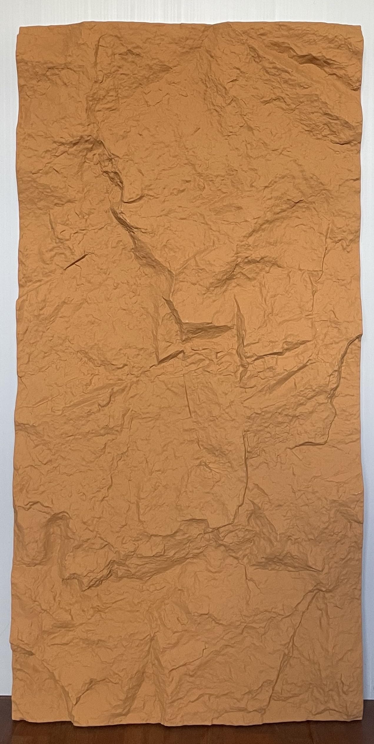 D pro T 3D Pu Stone Wall Panels for Interior Decor, Modern 3D Wall Panels - Faux Stone Look Wainscoting, Imitation Stone Rock Wall Paneling (5, Terracotta Rockwall)