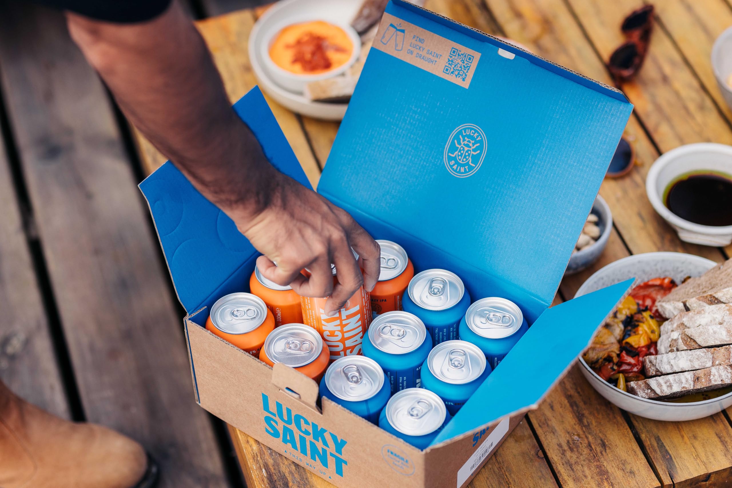 LUCKY SAINT Lager, IPA & Leon Lager Ixed Pack, Case Of 24 X 330l | Non Alcoholic Beer, 0.5 - View #4