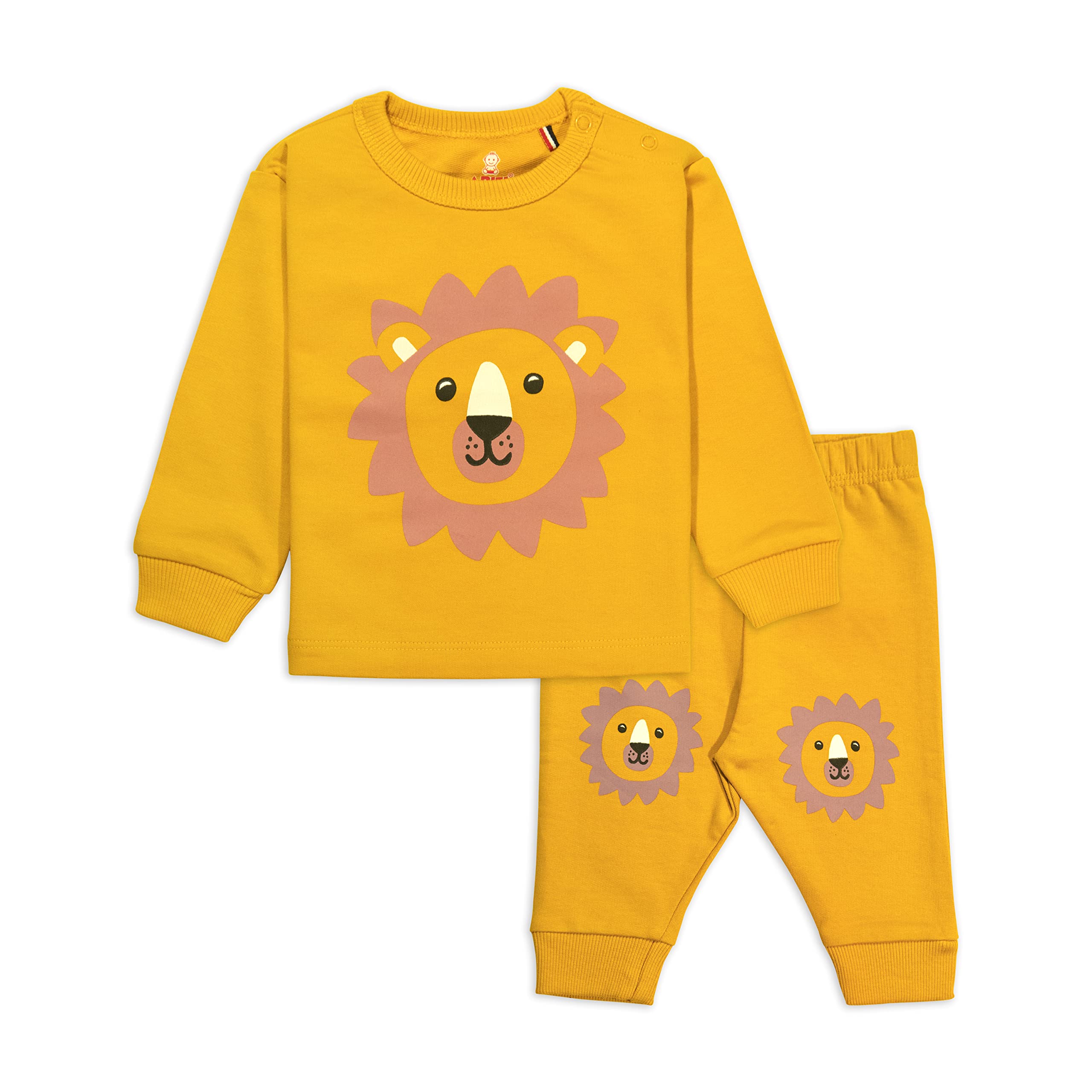 ARIEL Cotton Fleece Clothing Sets For Boys & Girls - Unisex Winter Clothing Sets Full Sleeve T-Shirt & Pant, Yellow (B0BF5R4Z9Q) Amazon Price History, Amazon Price Tracker