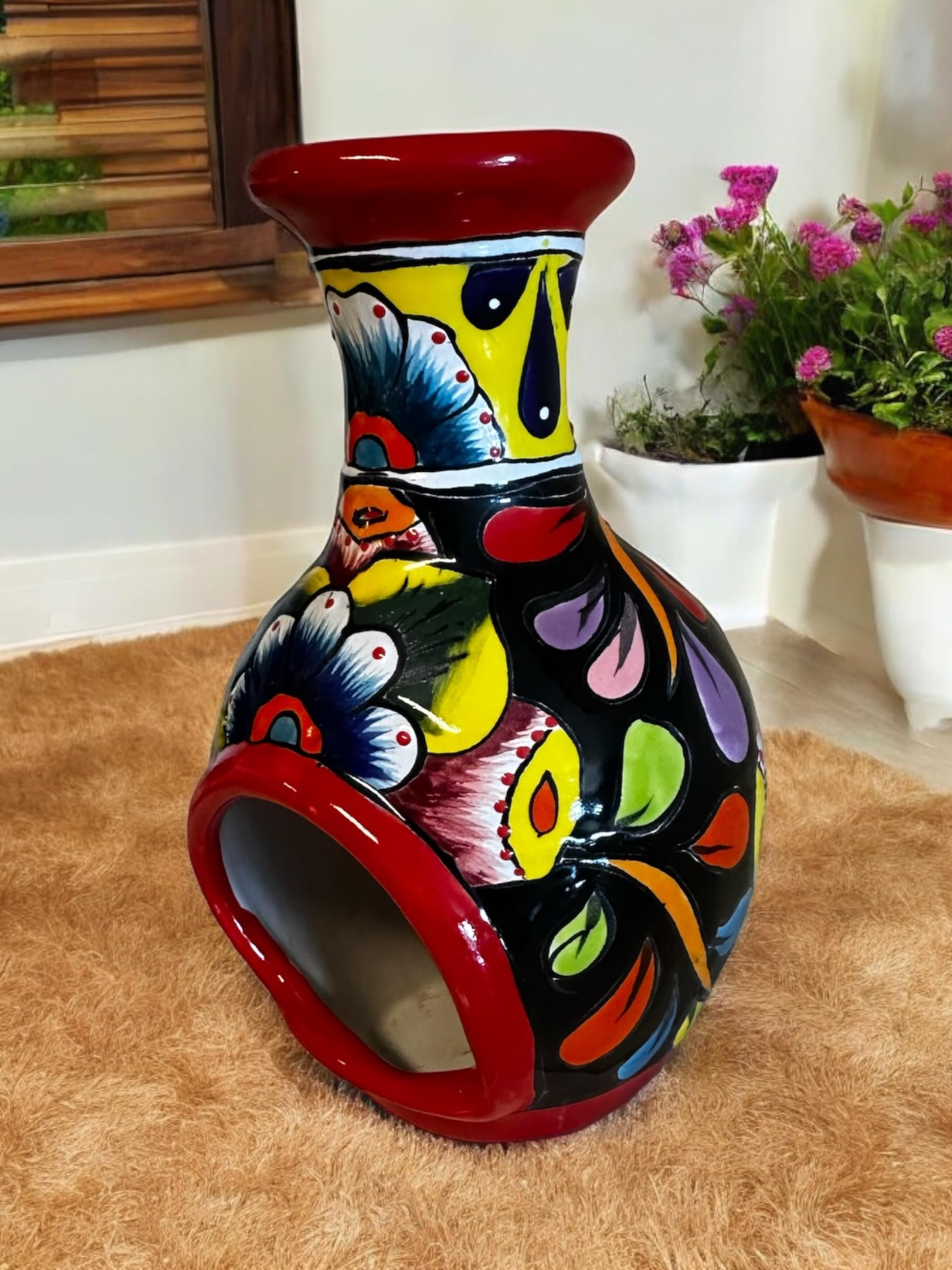 Amazon.com: Talavera Chimney Incense Burner & Candle Holder - 9.5