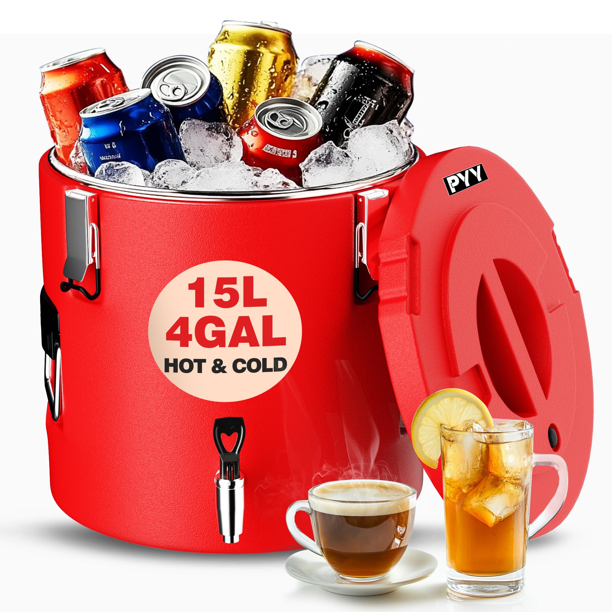 Amazon.com | PYY Insulated Beverage Dispenser - 4 Gallon Stainless