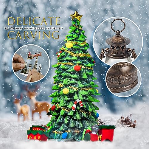 Miniatura 4 de Linterna de globo de nieve con temporizador, batería de 13.8 pulgadas, decoración navideña para el hogar, interiores, iluminados, globos de nieve