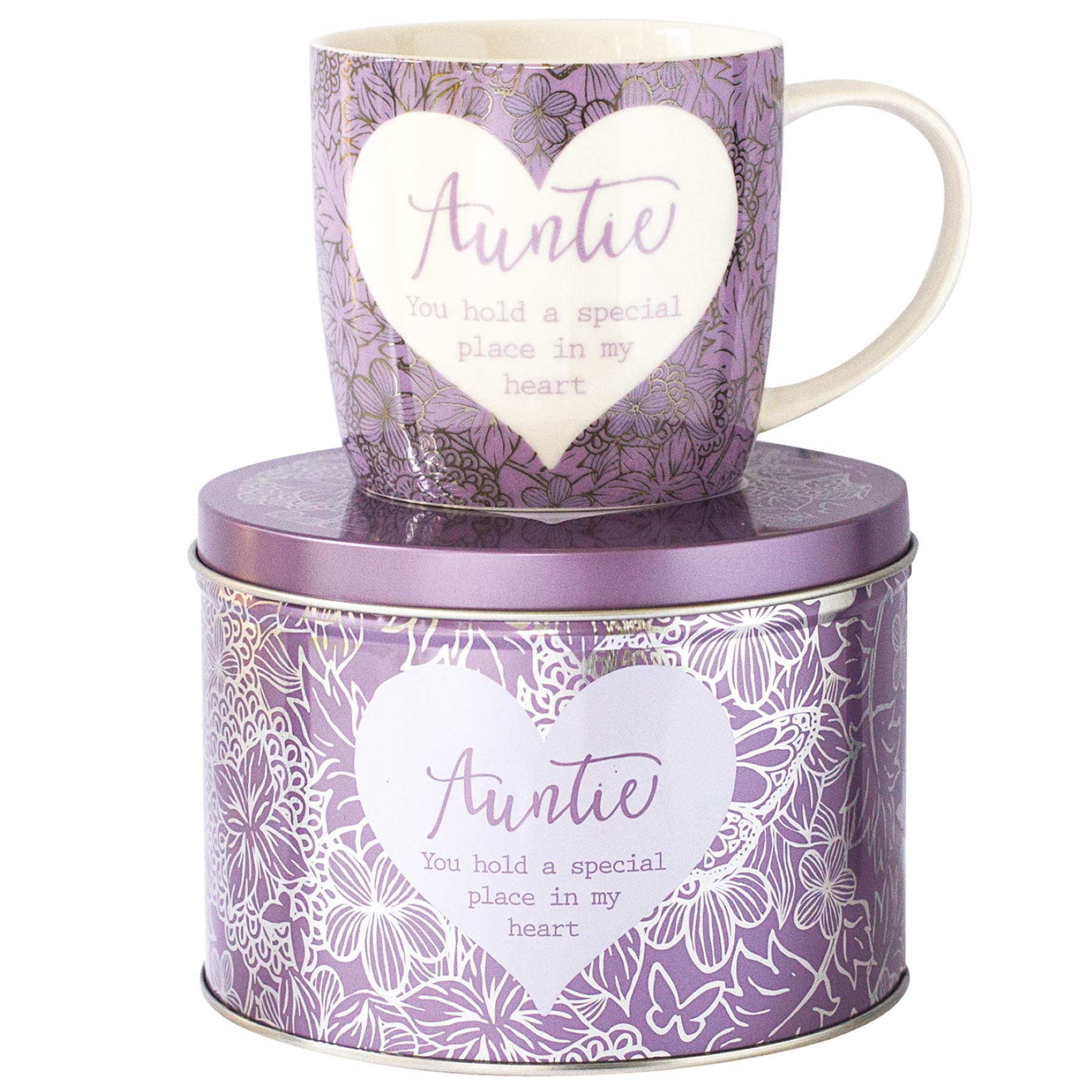 Arora Multicolor 7050 Said With Sentiment Mug & Tin-Auntie, Ceramic,
