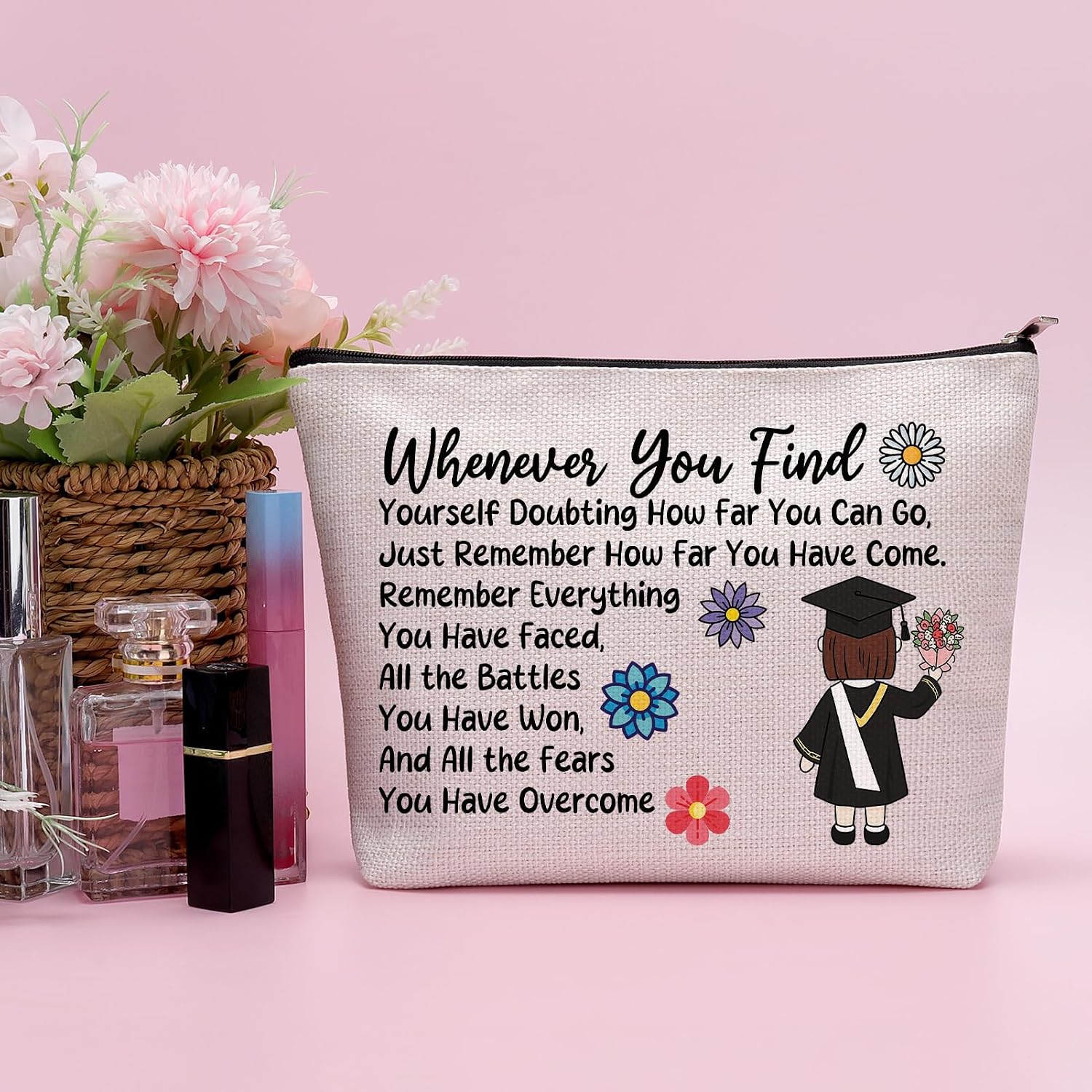 Graduation Gifts for Women Makeup Bag Inspirational Graduat Gift for Friend image 5