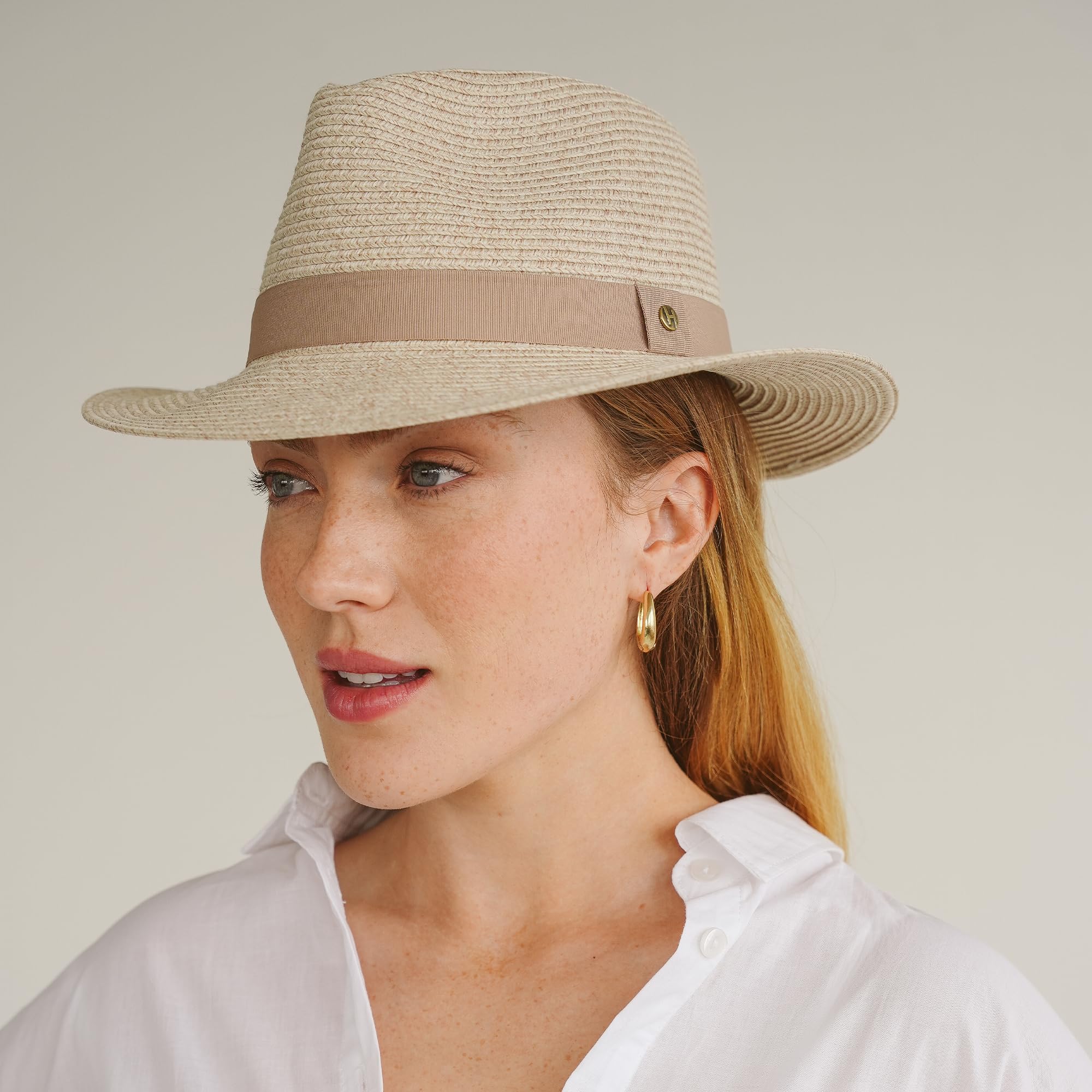 Vista Fedora - Reisefreundlicher Sonnenhut für Damen und Herren - Faltbarer Flexibraid Hut - klassischen Fedora Stil