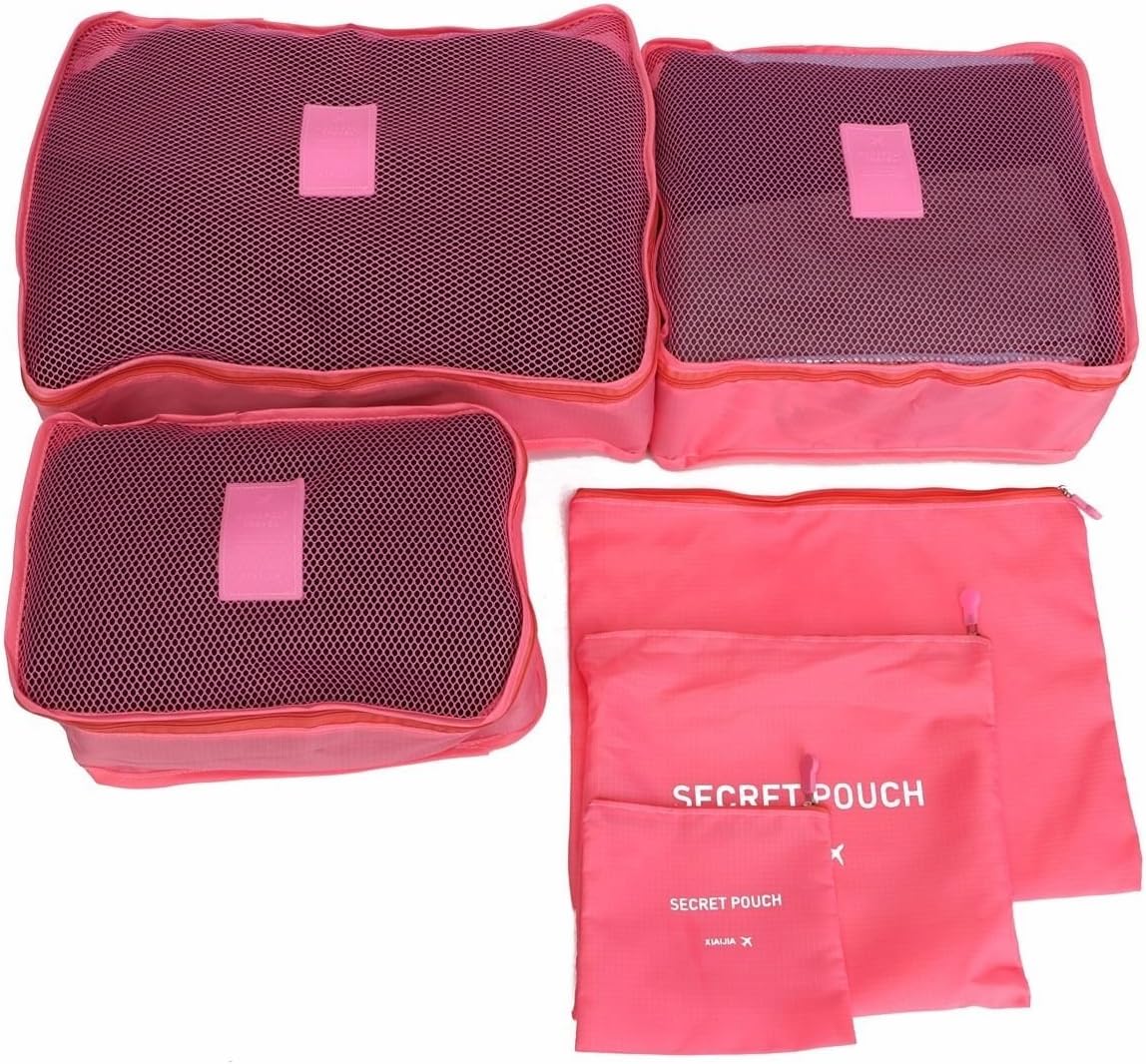 Space Saver Bags space saver bags jacket Waterproof Clothes Storage Bags Packing Cube Travel Luggage Organizer Pouch space saver bags travel medium pink 6 pcs