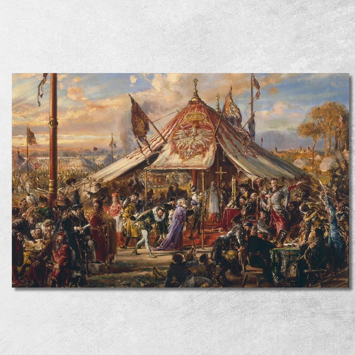 Toile Fine Art Jan Matejko encadrée pour habiller un mur vide avec un chef-d'œuvre