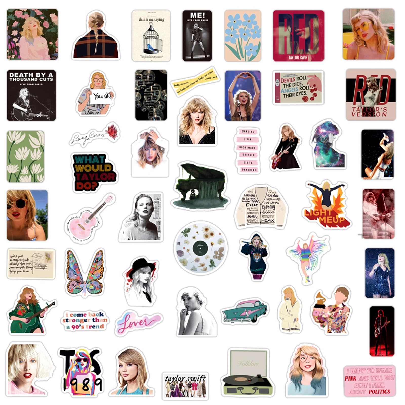 Sticker Bluey Tay-lor - Set 100 Adesivi Impermeabili, Per Valigie, Laptop, Skateboard E Frigoriferi - Foto 7