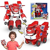 Super Wings EU750321 Robot Suit with Mini Jett Transforming Figure Plane Vehicle Playset