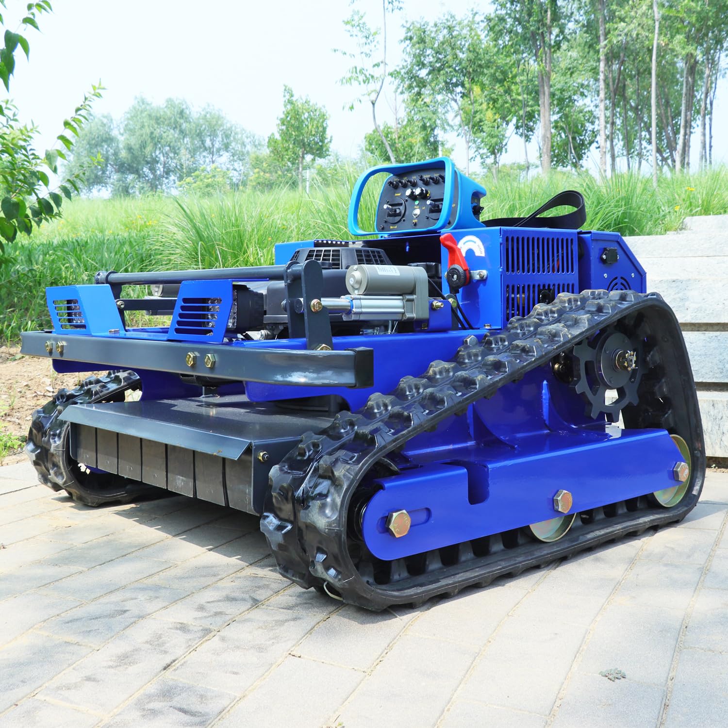 Tosaerba radiocomandato 4WD, altezza di taglio 2 – 15 cm – robot tosaerba 100% pendenza (45°) – (modèle avec)