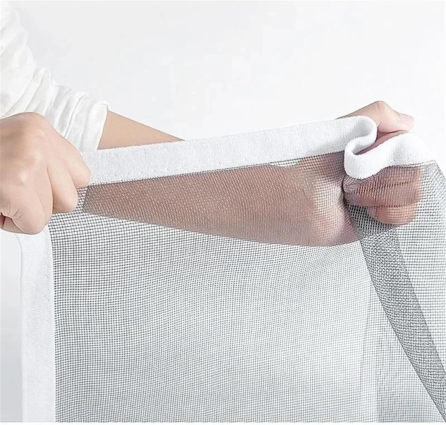 軽量で 防虫粘着式再利用可能な窓用スクリーン(White 185cm,150cm)