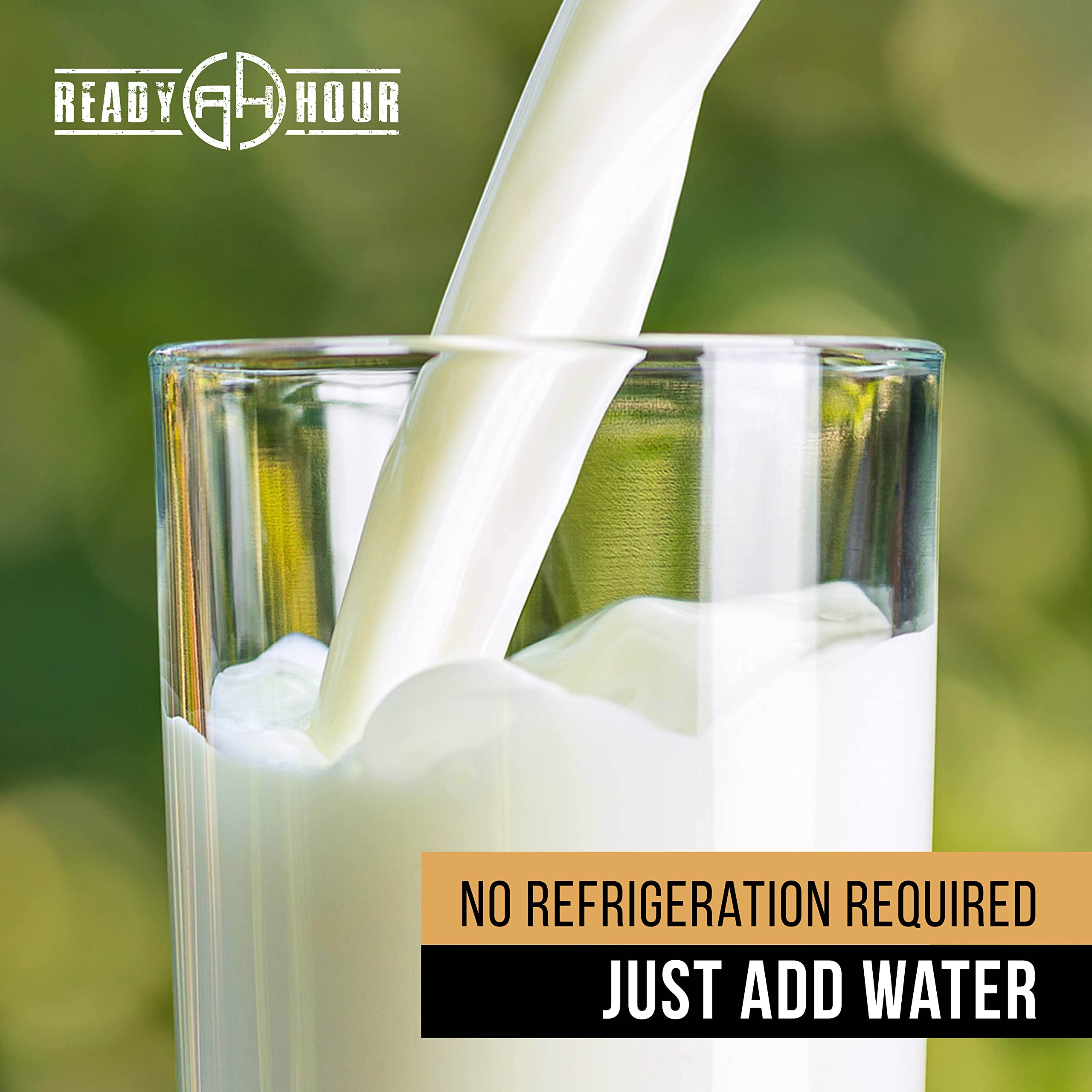 Ready Hour Lait en poudre en vrac, lactosérum non périssable, durée de conservation 25 ans, approvisionnement alimentaire d'urgence portable