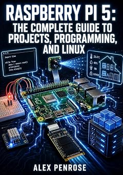 RASPBERRY PI 5: THE COMPLETE GUIDE TO PROJECTS, PROGRAMMING, AND LINUX: GPIO, Python, Camera, NVMe Storage, PCIe Expansion, Docker, and Home Automation for Makers of All Levels